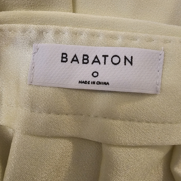 Yellow Aritzia Babaton Women's Pistilli Pleated Mini Skirt - Picture 4 of 10